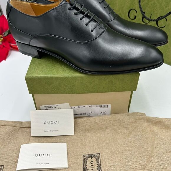 Men’s Gucci, Leather GG Oxford’s size 10.5 made in Italy - Picture 4 of 9